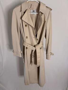 Aquascutum of London Vintage Double Breasted Trench Coat Beige